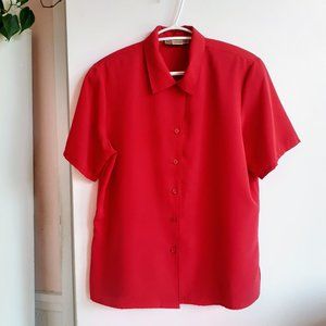 Red short sleeve shirt